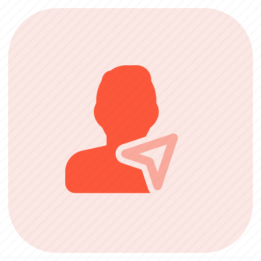 Navigation, gps, pointer, single man icon - Download on Iconfinder
