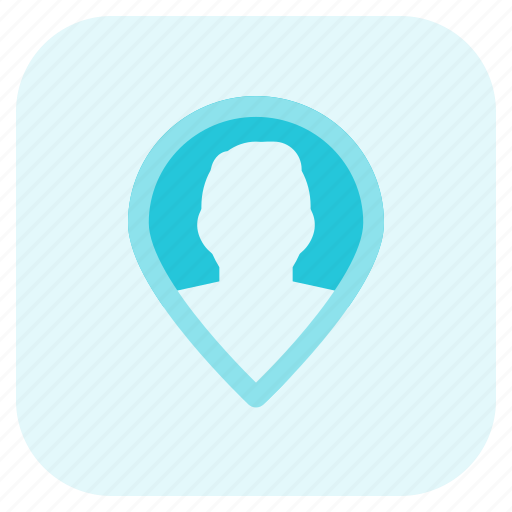 Nearby, pin, location, single man icon - Download on Iconfinder