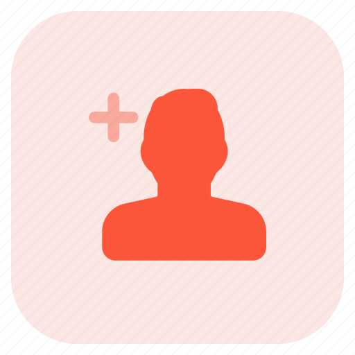 Plus, add, more, single man icon - Download on Iconfinder