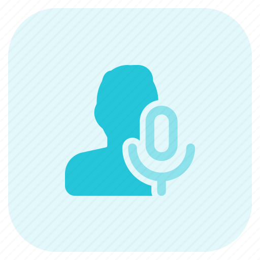 Record, mic, sound, single man icon - Download on Iconfinder