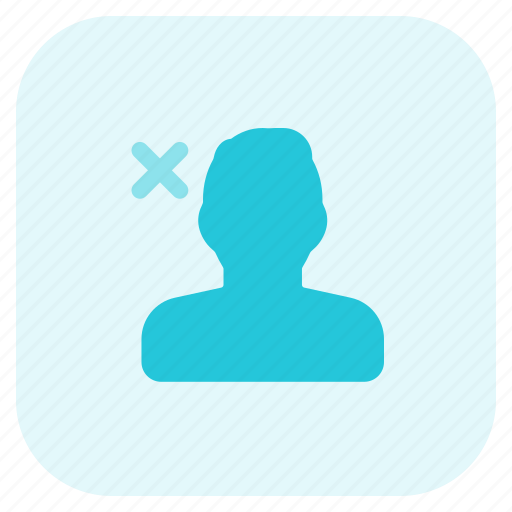 Remove, cancel, delete, single man icon - Download on Iconfinder