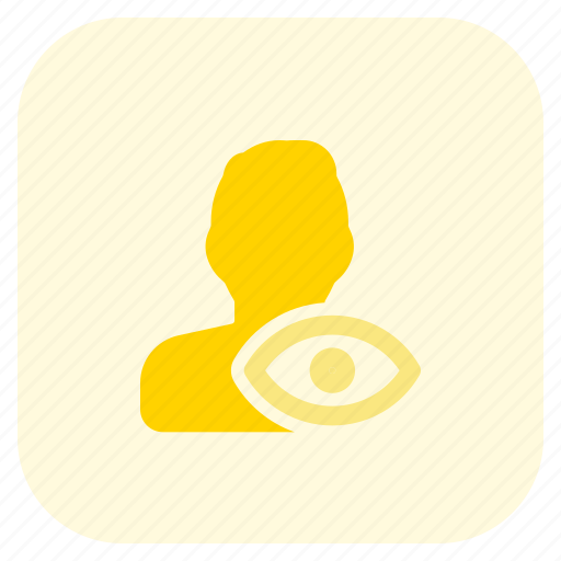 View, eye, visible, single man icon - Download on Iconfinder