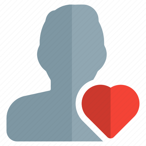Love, heart, single man, like icon - Download on Iconfinder