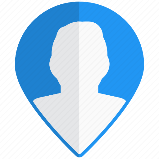 Nearby, map, pin, location, single man icon - Download on Iconfinder