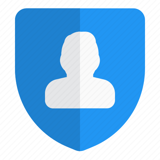 Shield, single man, security, protection icon - Download on Iconfinder