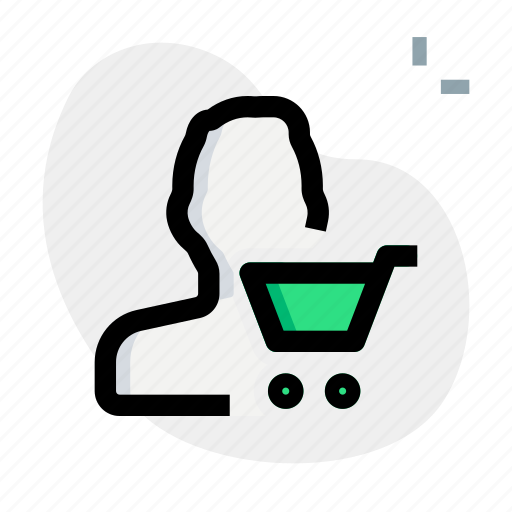 Trolley, single man, cart, shopping icon - Download on Iconfinder
