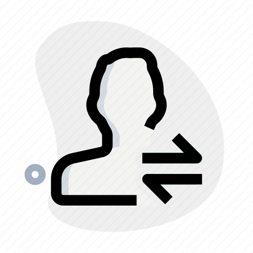 Exchange, single man, arrows, navigation icon - Download on Iconfinder