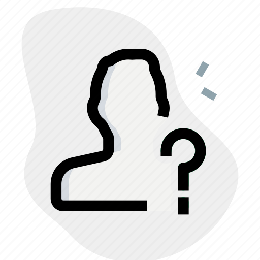 Question, mark, single man, ask, support icon - Download on Iconfinder