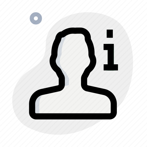 Info, single man, information, data icon - Download on Iconfinder