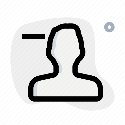 Minus, remove, single man, close icon - Download on Iconfinder