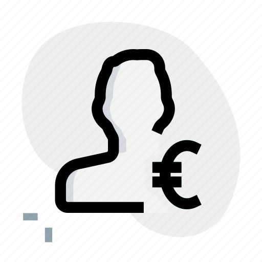 Single man, currency, euro, cash icon - Download on Iconfinder