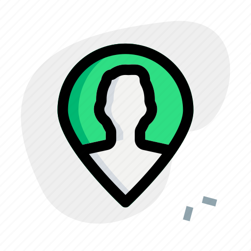 Single man, location, pin, marker icon - Download on Iconfinder