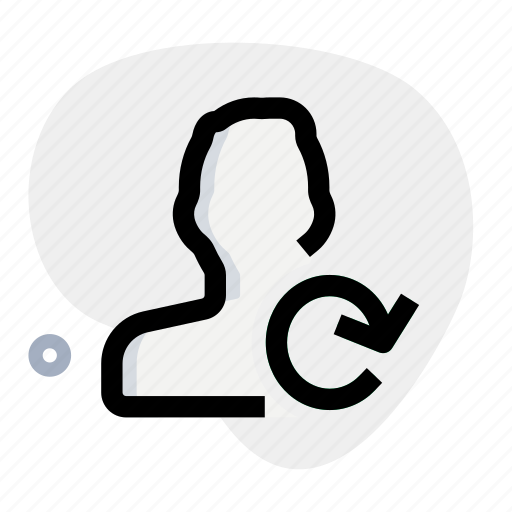 Single man, reload, rotate, update icon - Download on Iconfinder