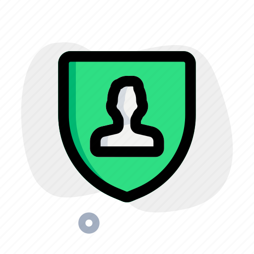 Shield, protect, single man, security icon - Download on Iconfinder