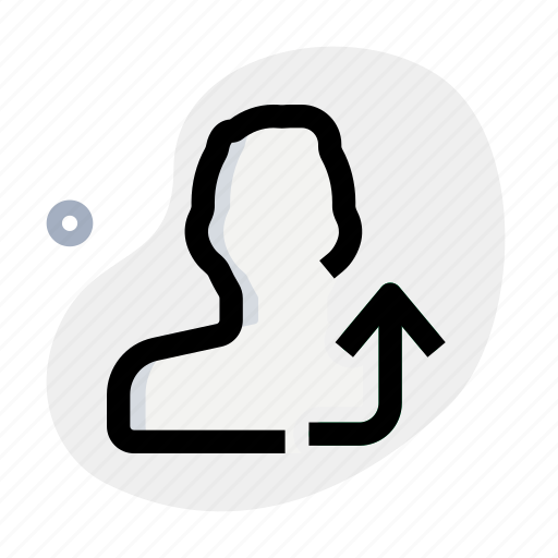 Upload, single man, arrow, upwards icon - Download on Iconfinder