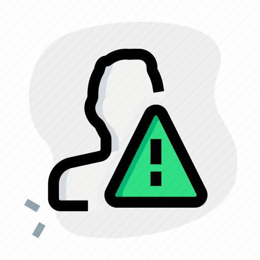 Caution, warning, single man, attention icon - Download on Iconfinder