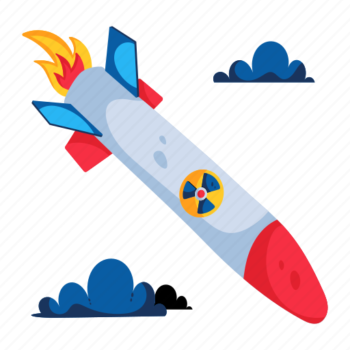Nuclear missile, nuclear attack, nuclear bomb, nuclear warfare, atomic bomb icon - Download on Iconfinder