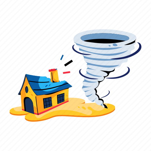 Tornado, dust cyclone, dust storm, dust devil, natural disaster icon - Download on Iconfinder
