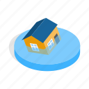 disaster, flood, home, house, insurance, isometric, water