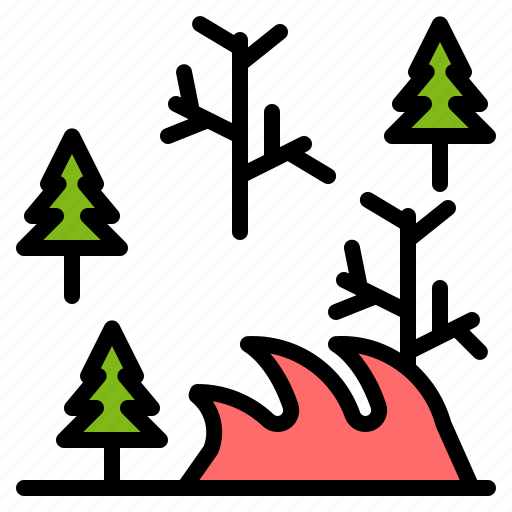 Bushfire, drought, ecology, forest, plant, tree icon - Download on Iconfinder