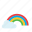 cloud, natural, nature, rainbow, weather 