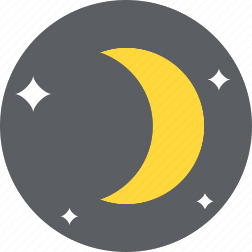 Astronomy, eclipse, moon phase, nature, waxing crescent icon - Download on Iconfinder