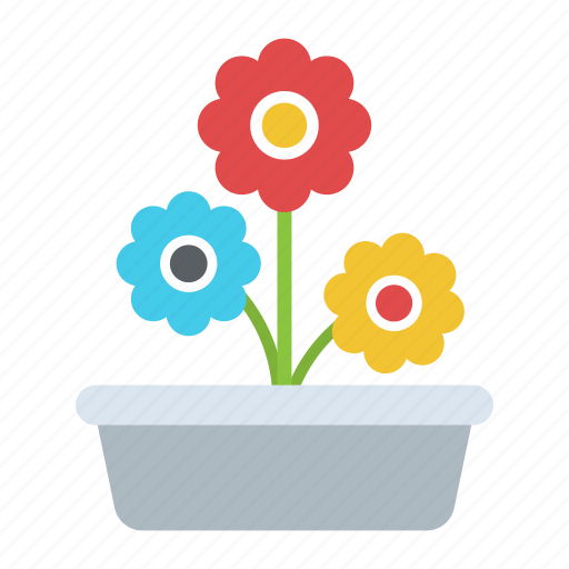 Daisy plant, indoor plant, ornamental flowers, pot plant, spring season icon - Download on Iconfinder