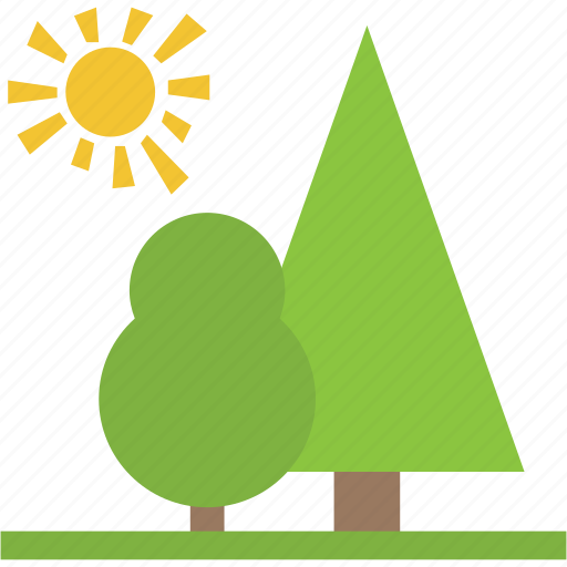 Greenery, natural view, park, scenery, sun with trees icon - Download on Iconfinder