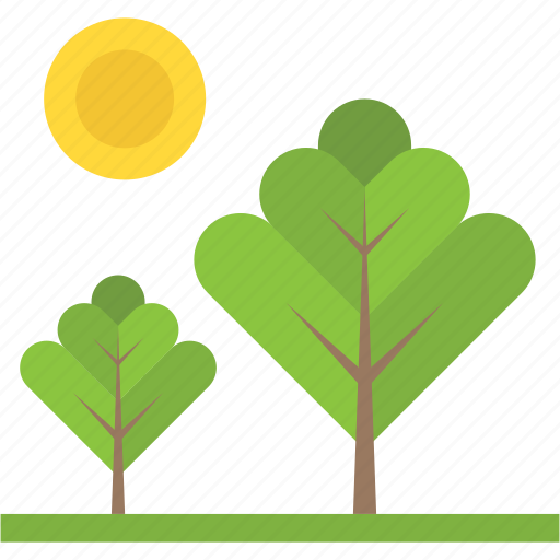 Greenery, natural scene, nature and beauty, spring season, sun and trees icon - Download on Iconfinder