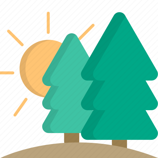 Pine trees, trees, nature, forest icon - Download on Iconfinder
