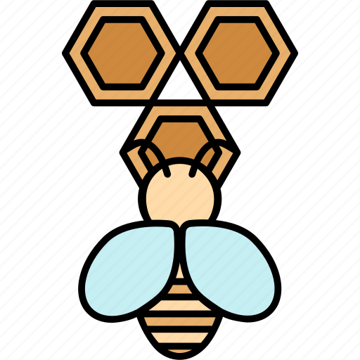 Bee, honey, honeycomb, insect icon - Download on Iconfinder