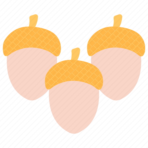 Acorns, fruit, edible, nutritious, healthy diet icon - Download on Iconfinder