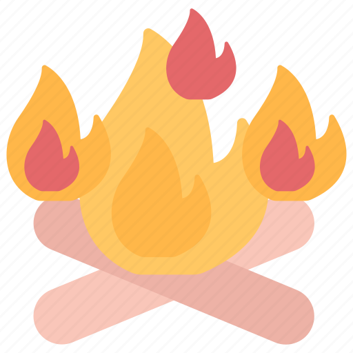 Campfire, bonfire, burning woods, fireside, ignition icon - Download on Iconfinder