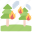 forest fire, forest burning, trees burning, bushfire, bush burning 