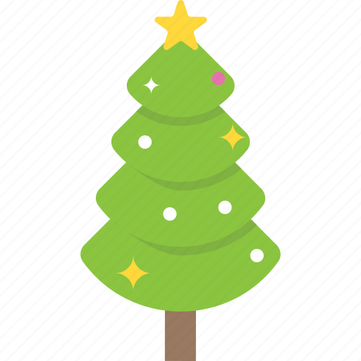 Christmas tree, decorated tree, greenery, holiday tree, spruce tree icon - Download on Iconfinder