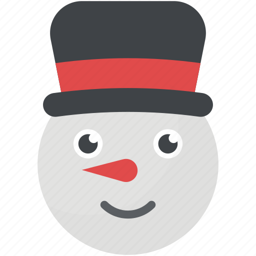 Merry christmas, new year holidays, snow cartoon, snowman head, winter season icon - Download on Iconfinder