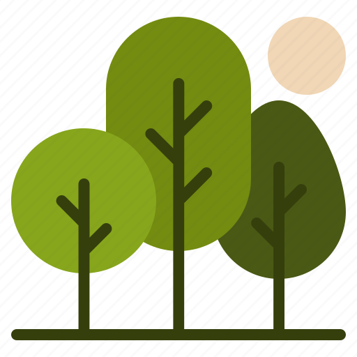 Forest, trees, wood, green, park, tree, plant icon - Download on Iconfinder