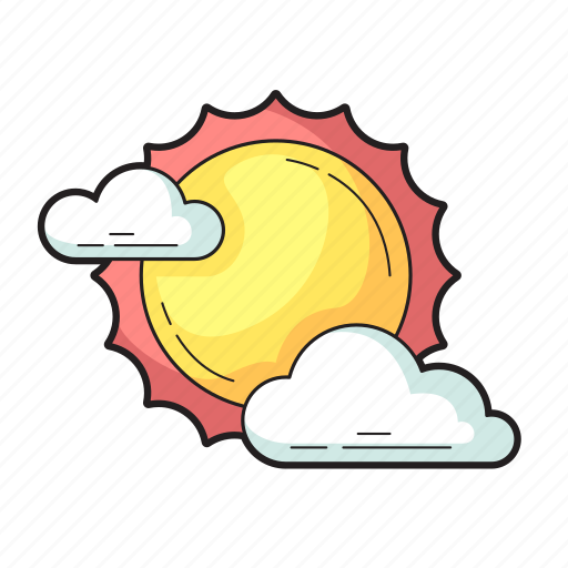 Nature, cloudy, weather, clouds, sun, summer, sky icon - Download on Iconfinder