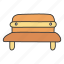 outdoor bench, outdoor furniture, outdoor sitting, seat, wooden bench 