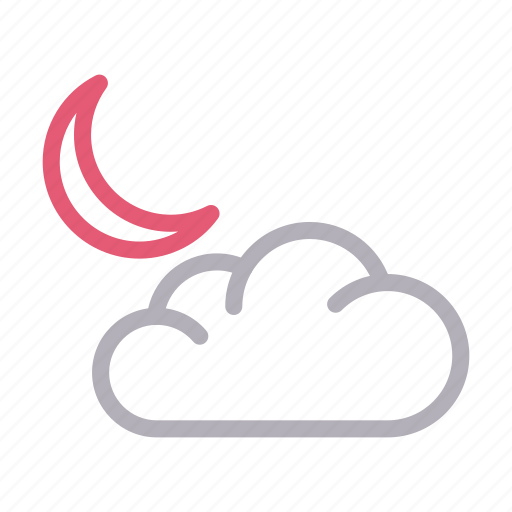 Climate, cloud, moon, nature, weather icon - Download on Iconfinder