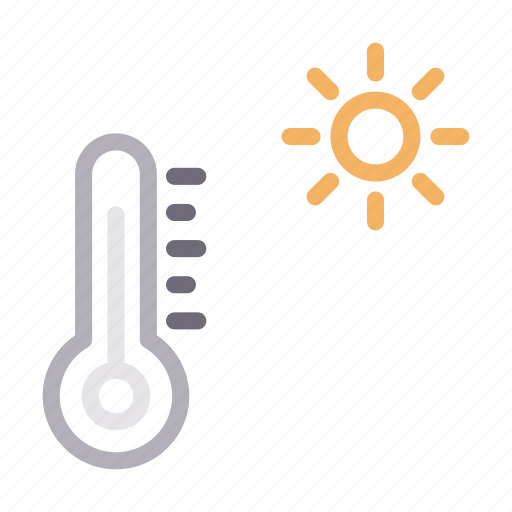 Climate, sun, temperature, thermometer, weather icon - Download on Iconfinder