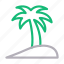 beach, green, nature, palm, tree 