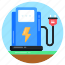 rechargeable fuel pump, electric fuel pump, plug fuel pump, renewable fuel pump, charging petrol pump 