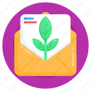 eco letter, eco mail, eco email, eco envelope, ecology mail 
