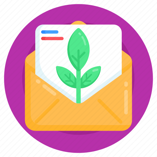 Eco letter, eco mail, eco email, eco envelope, ecology mail icon - Download on Iconfinder