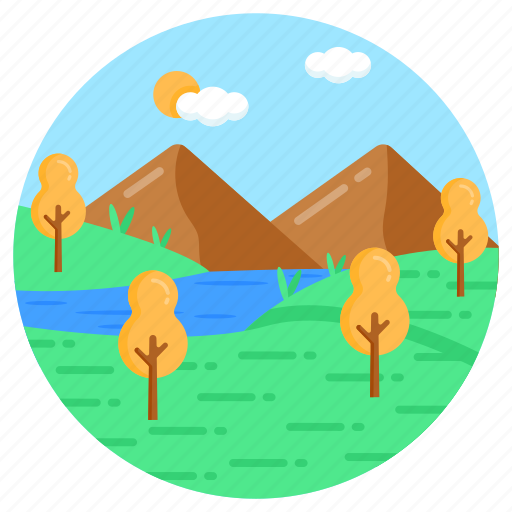 Nature, landscape, hill station, scenery, landforms icon - Download on Iconfinder