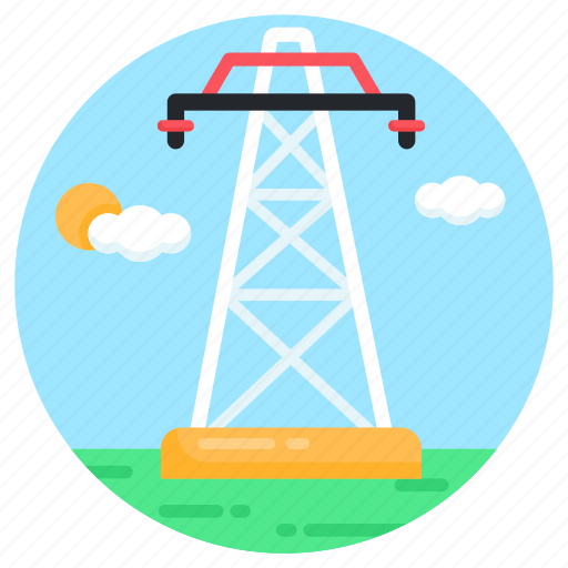 Electric pole, power pole, utility pole, electric tower, energy tower icon - Download on Iconfinder