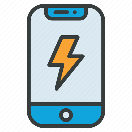 Mobile, charging, app, energy, electricity, phone, smartphone icon - Download on Iconfinder
