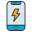 mobile, charging, app, energy, electricity, phone, smartphone 