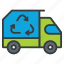 recycling, truck, trash, vehicle, ecology, garbage 